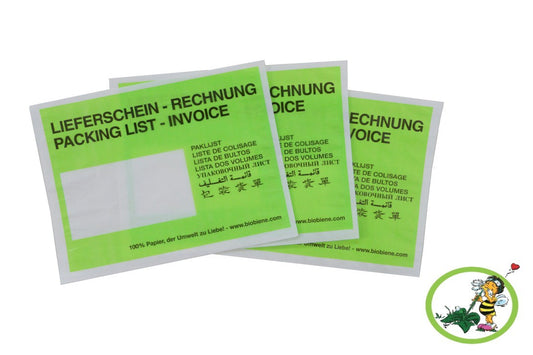 Dokumententasche Biobiene® Papier DIN C6 Grün