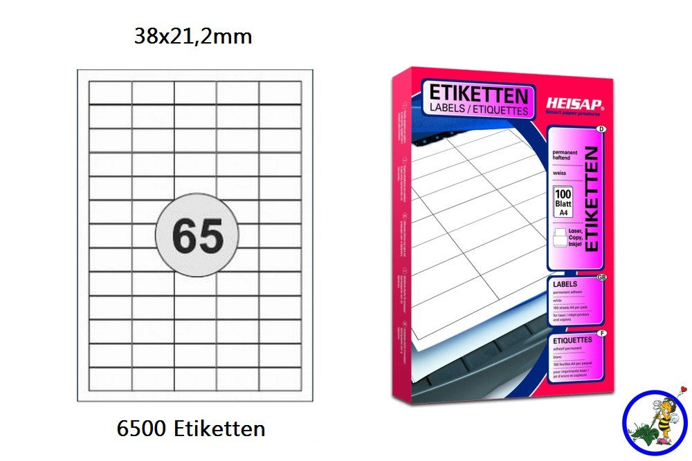 Druckeretiketten Heisap® HEI 001