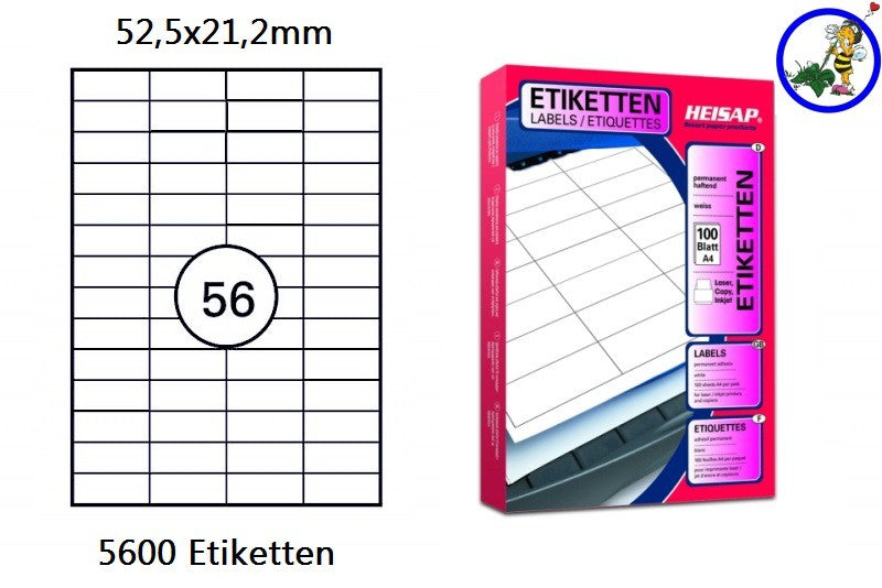 Druckeretiketten Heisap® HEI 003